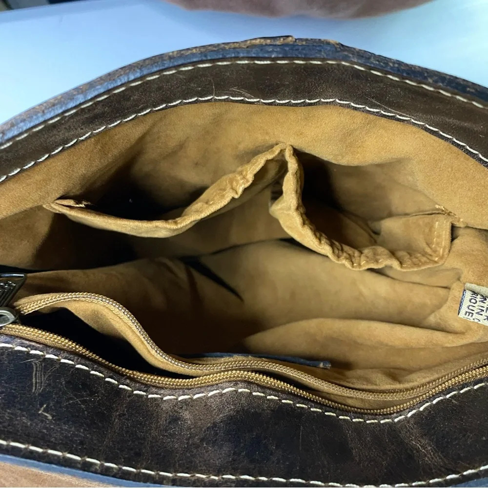 Patricia Nash Armeno Crossbody dark Leather Bag - Picture 11 of 15